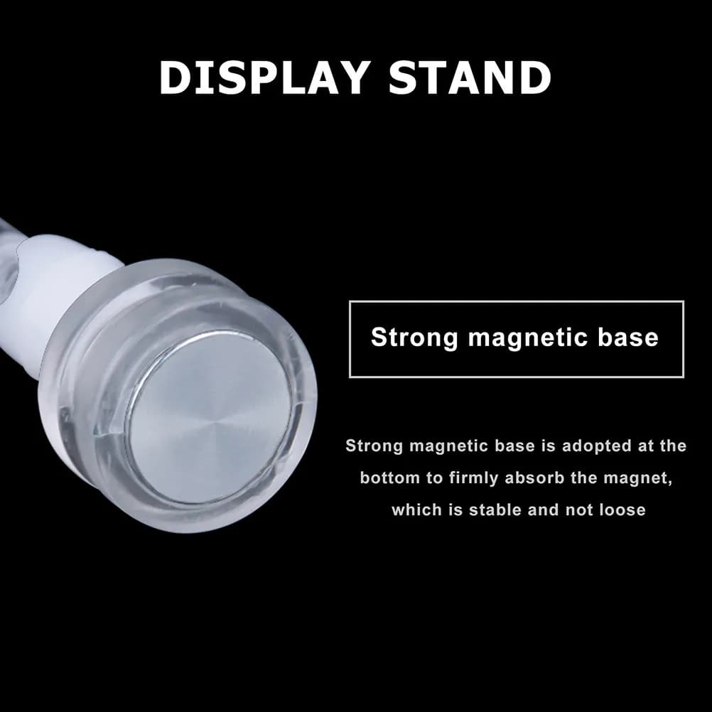 Clip magnetica trasparente da 4 pezzi per cartellini dei prezzi, leggera, compatta, multifunzionale, espositore per cartelli, portaetichette
