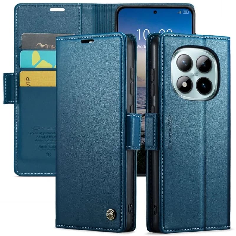 Custodia a Portafoglio in Pelle con Protezione 360 per Redmi Note 15 Pro Plus 5G 4G, Cover Magnetica a Libro per Xiaomi Redmi Note 15 Pro, Custodia Flip RFID