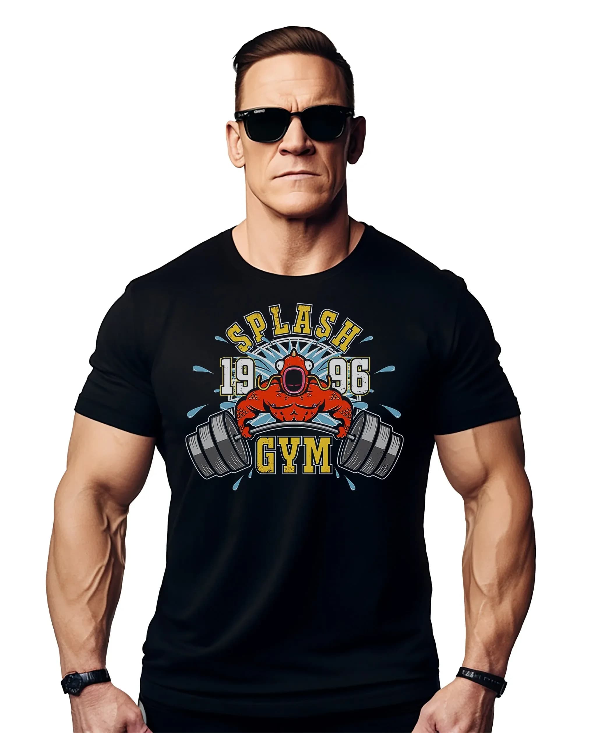 Maglietta da palestra Splash 1995 per uomo, a tema cartoni animati, perfetta per l'allenamento e per gli appassionati di fitness e pop culture