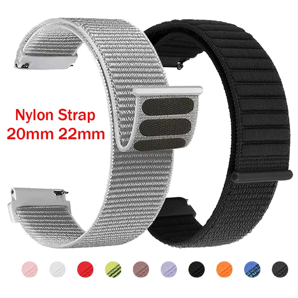 20mm/22mm Bracciale in nylon per COLMI M42 P82 V70 P60 P68 P73 P71 P81 C81 Sostituisci cinturino per Huawei watch 5 4 Pro GT5 cinturino