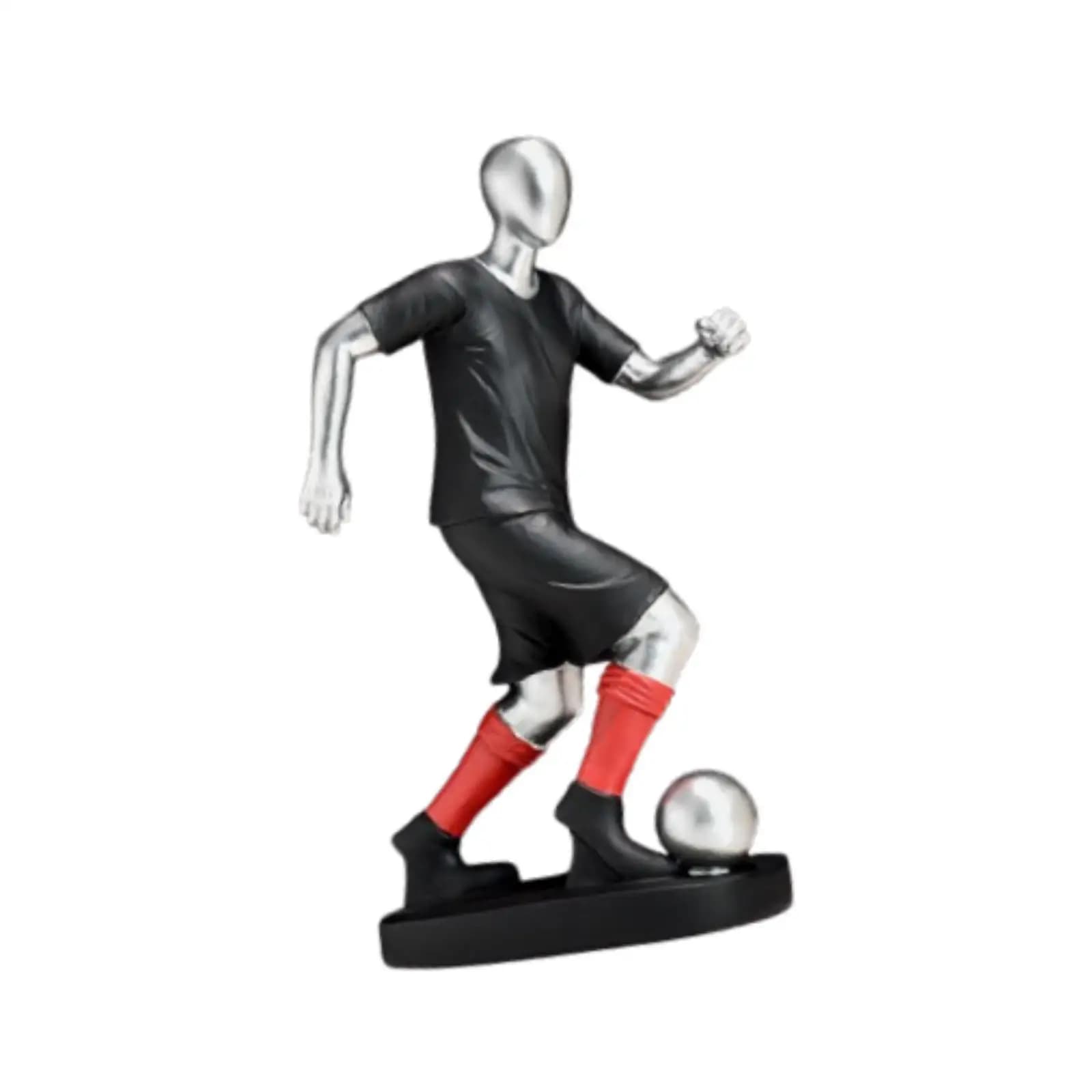 Statuetta in Resina per Interni, Regalo per Arredamento Casa, Statua di Calciatore per Centrotavola, Mobile, Caminetto, Regalo di Inaugurazione Casa, Libreria