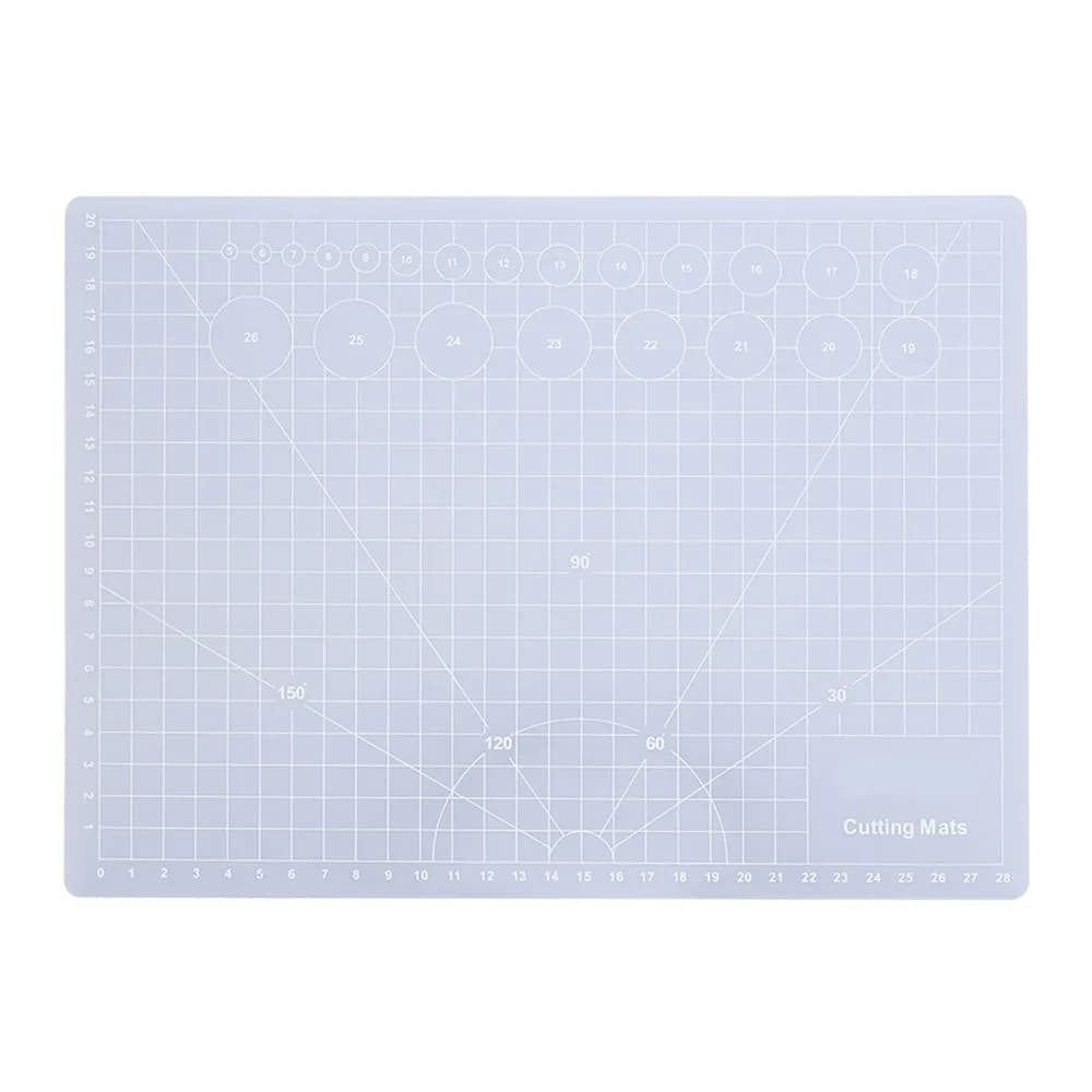 Tappetino da Taglio Traslucido Autoriparante con Griglia Antiscivolo per Scrapbooking
