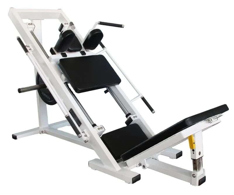 For fitness free weight gym machine/basic leg press machine loaded with 45 degree legs plate/press