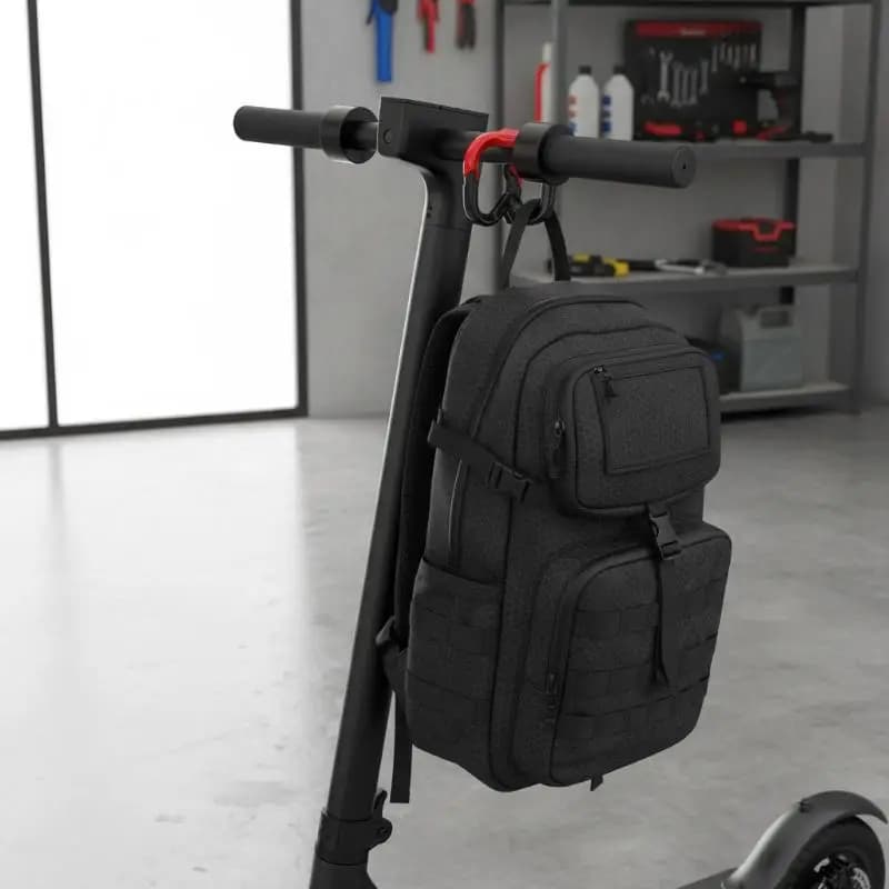 Supporto Universale in Lega con Doppio Gancio per Casco Moto, Design Compatto e Robusto per Scooter e Bici