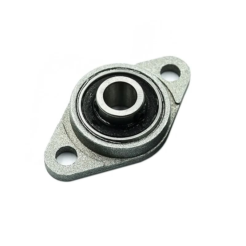 KFL-08 Cuscinetto flangiato per blocchetto di cuscino in miniatura Foro da 8 mm Cuscinetto rombico in metallo Stampante 3D in lega di zinco Parti fai da te per vite di piombo T8