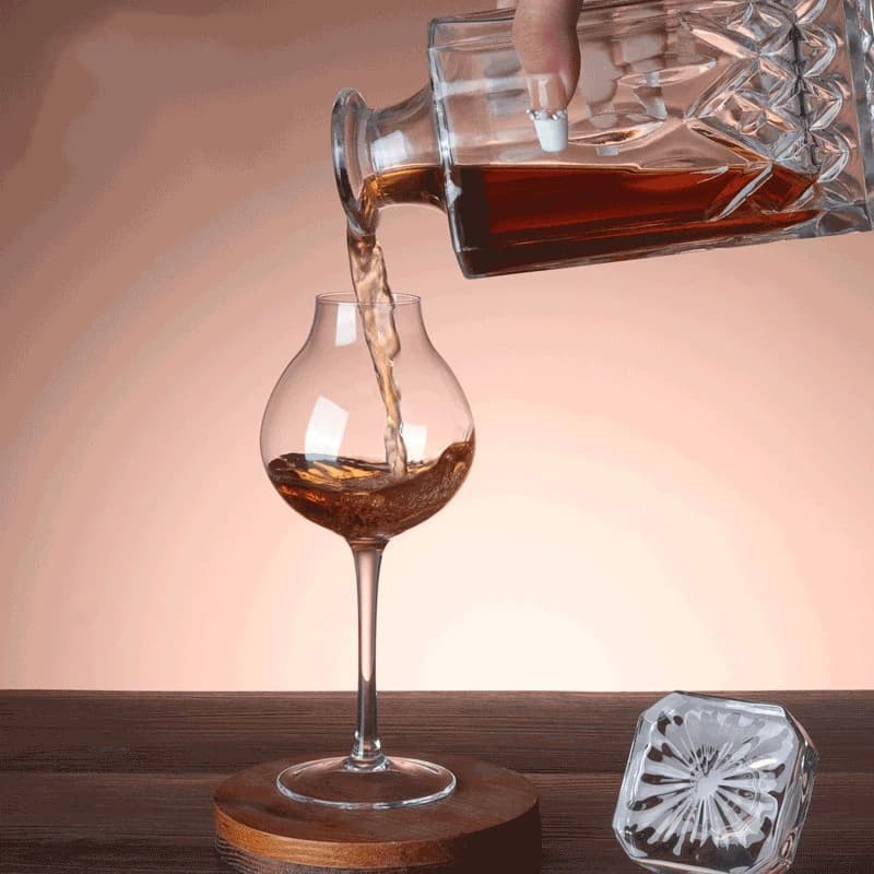 Bicchiere da whisky bulbo di cipolla bicchieri da Brandy degustazione di vino bicchieri da bar bicchieri da vino a stelo lungo