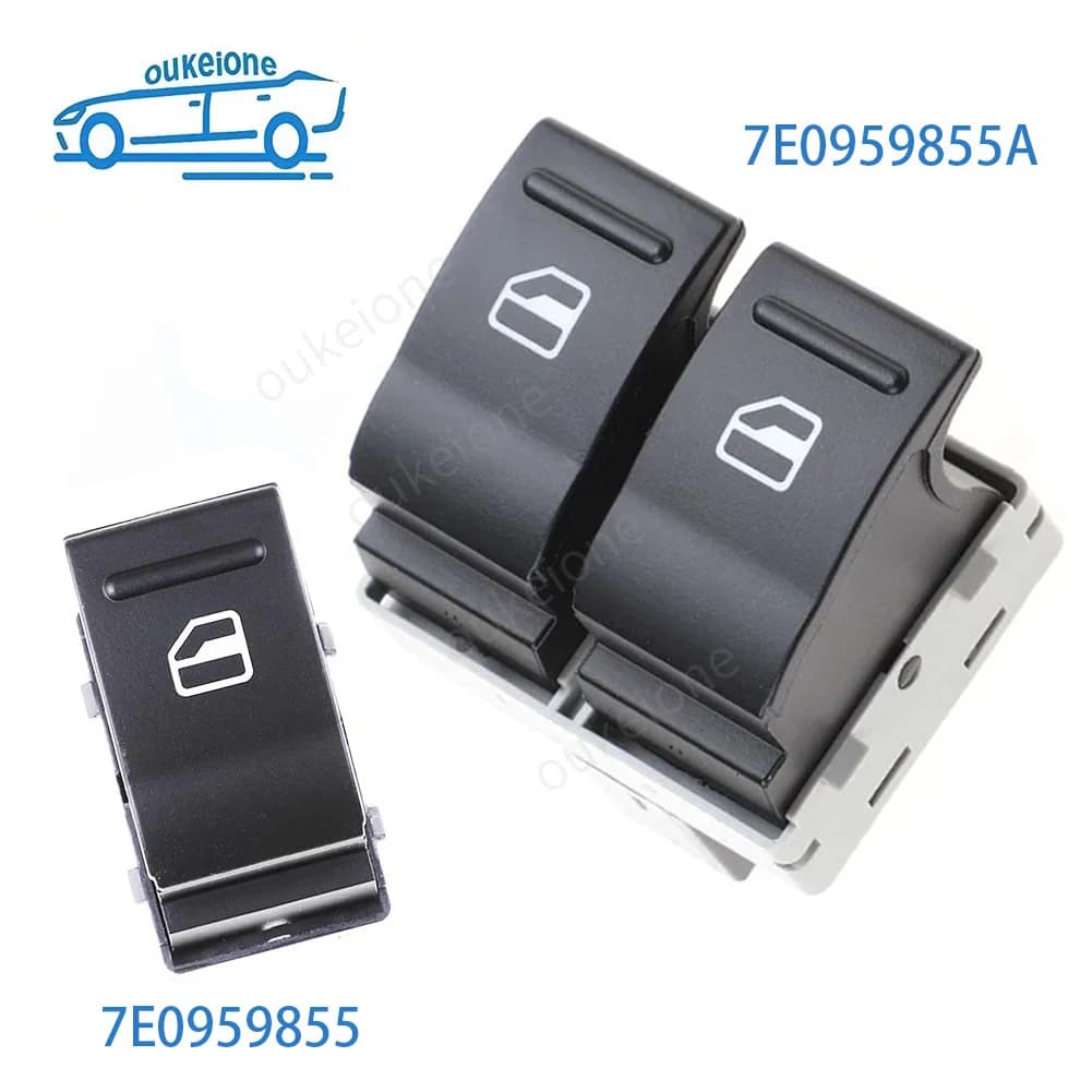 7E0959855 per VW TRANSPORTER T5 2005-2009 T6 2009-2014 Interruttore alzacristallo elettrico Pulsante di controllo sollevatore 7E0959855A Parti di automobili