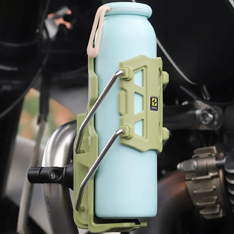 Portaborraccia per moto regolabile Portabevande universale Portabicchieri per manubrio per moto per bici ATV da ciclismo su strada MTB