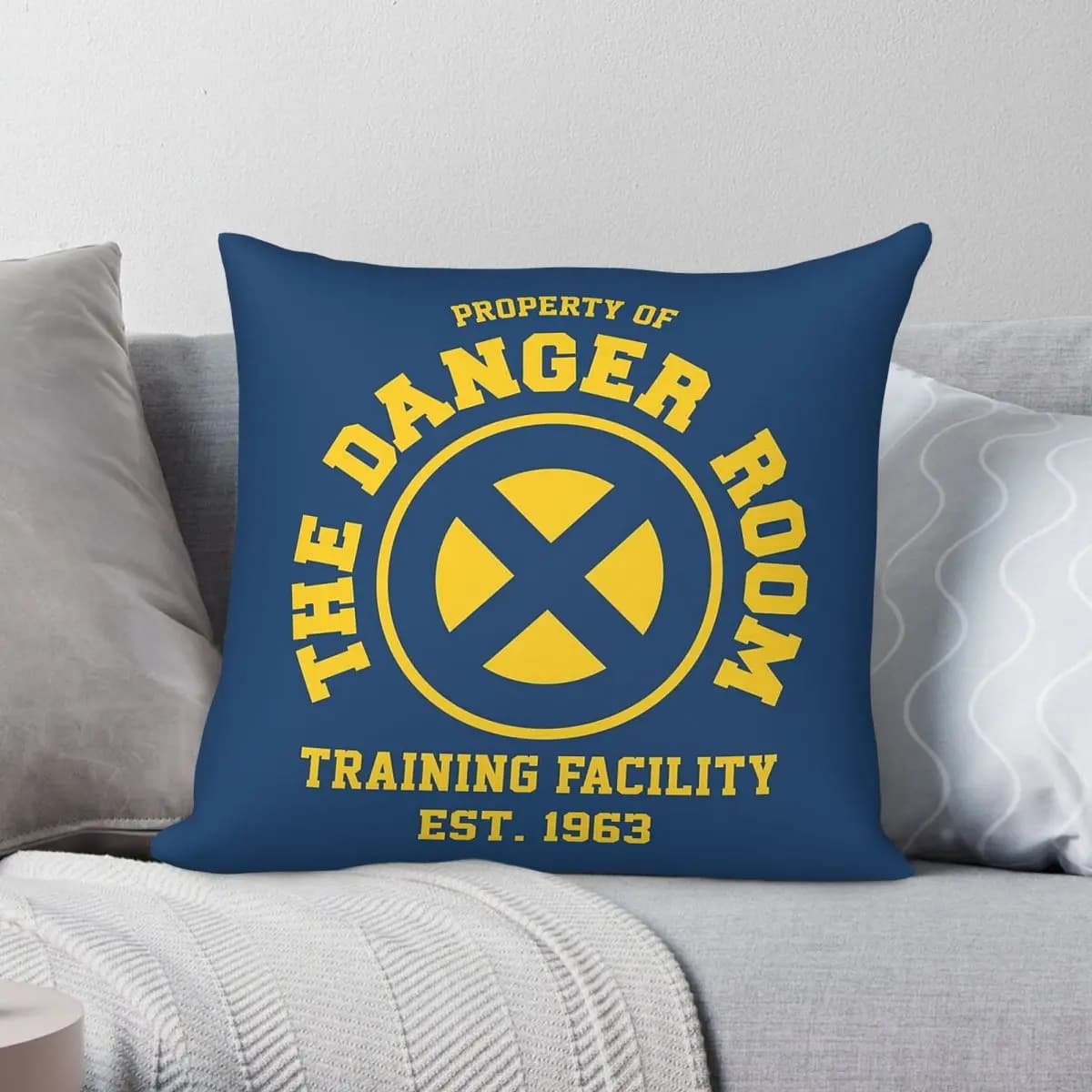 X-Men Danger Room Yellow Pillowcase Polyester Linen Velvet Creative Zip Decor Sofa Seater Cushion Cover