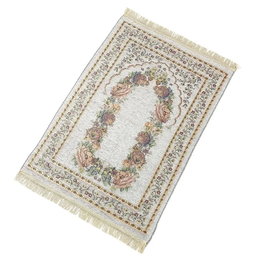 Tappeto da preghiera musulmano Tappeto floreale da preghiera morbido per il Ramadan Tappetino da preghiera musulmano islamico Ottimo regalo per gli amici di famiglia