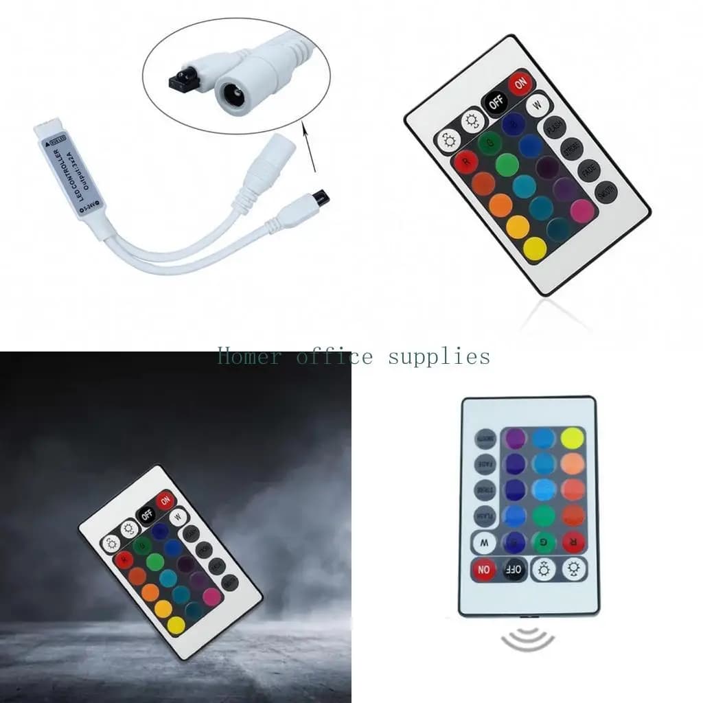 Controller LED RGB K43B per telecomando wireless per luce striscia LED 12V con 24 per ricevitore telecomando IR chiave