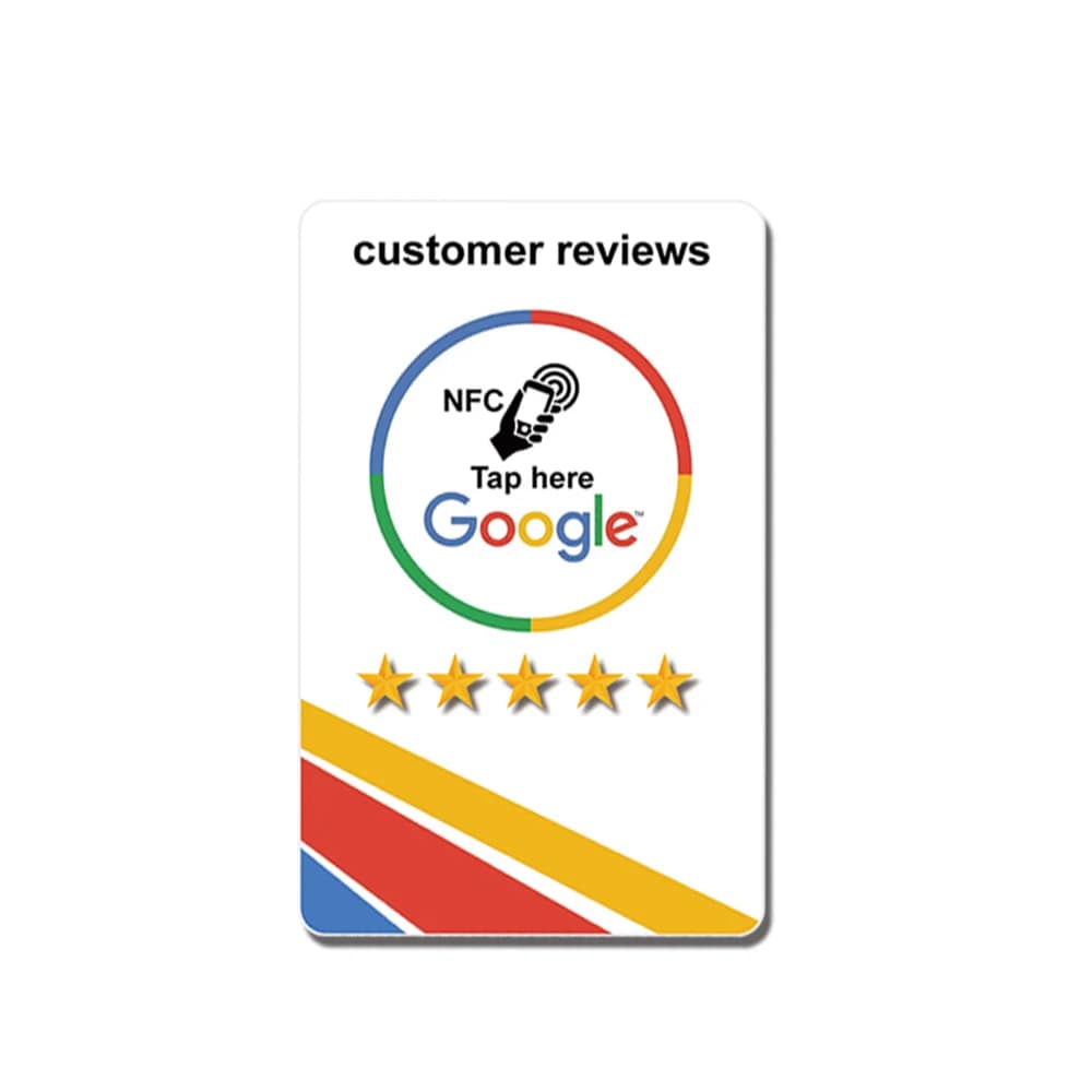 5PCS Google Review NFC Card NT/AG 215 RFID TagCards Aumenta le tue recensioni Materiale PVC Standard universale NT215 Formato carta NFC