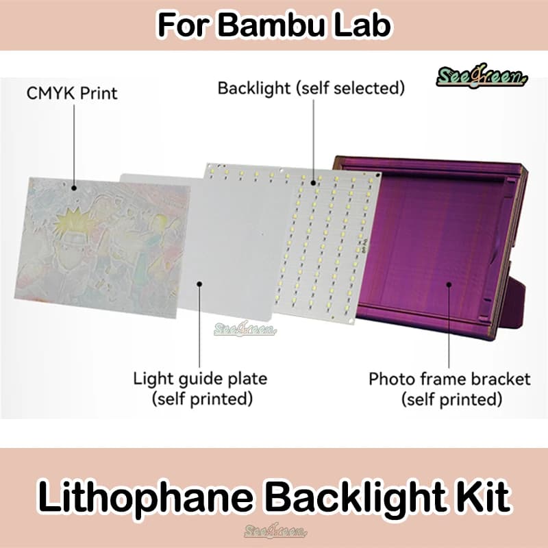 CMYK Filament PLA Backlit plate 1,75 mm pla Lithophane 3D Printer Filament FDM for 3D printing photo frame for Lithophane photo