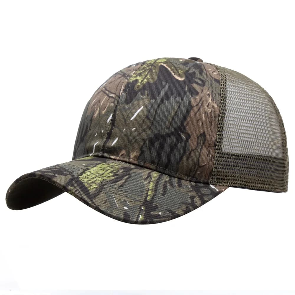 Camouflage Hats PolyesterHats Hunting Fishing Walking Baseball Cap Sunscreen Quick Drying Casual UV Protection Sunshade Peak