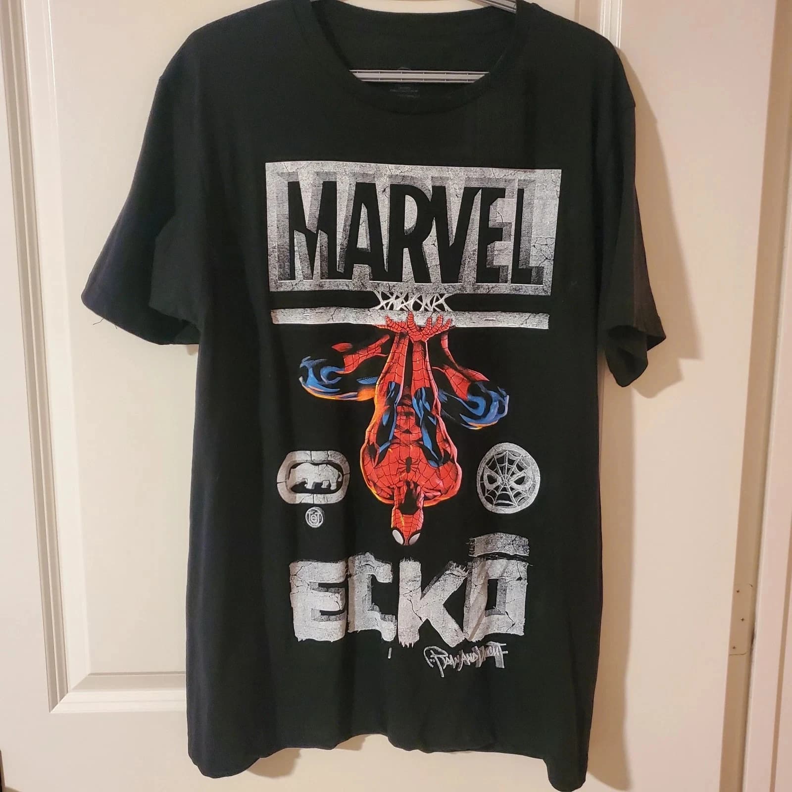 Marvel Genuine New Retro Marvel Spider-Man X Marck Ecko T-shirt casual a maniche corte da uomo e da donna stampate illimitate