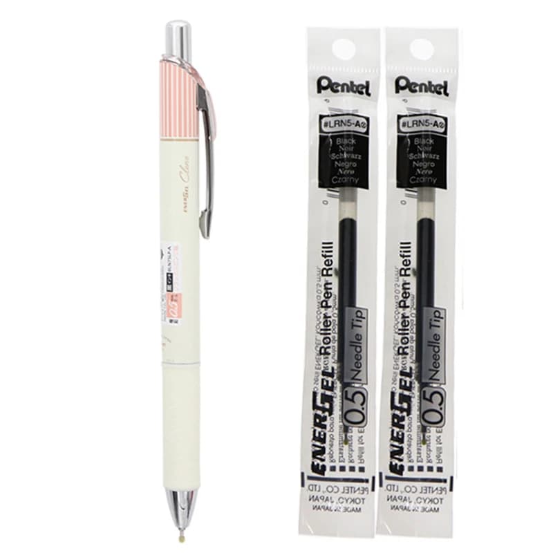 1 penna + 2 ricariche LifeMaster Pentel EnerGel Penna a inchiostro gel con punta ad ago Clena Limited 0,5 mm Rosso/Blu/Nero Forniture per scrittura liscia