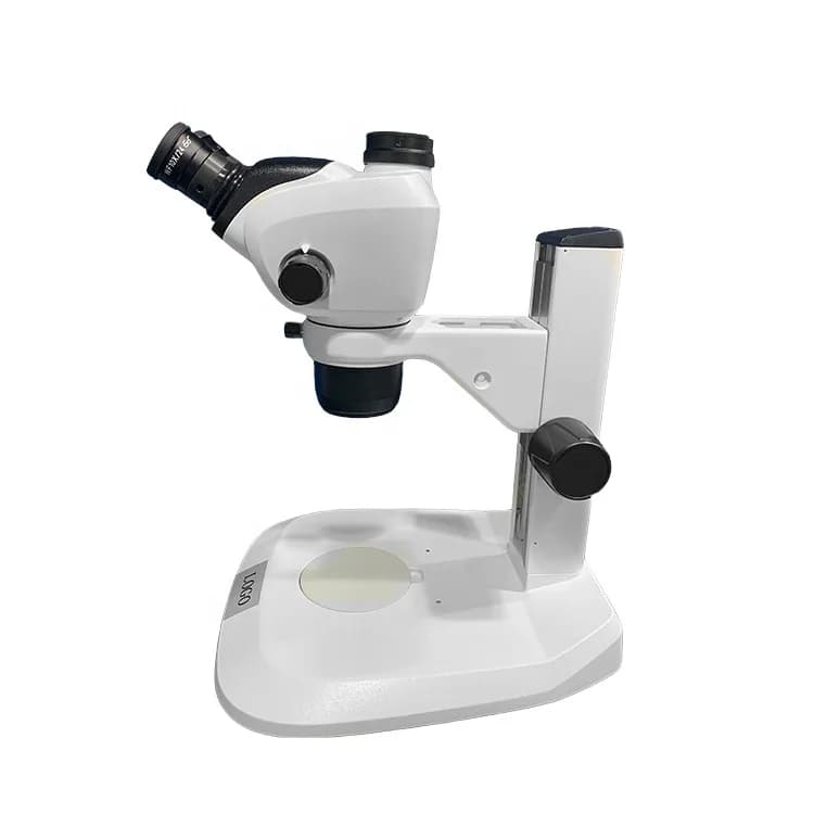 Microscopio stereo trinoculare con zoom SZ810TP 6.5X-5.3X per la riparazione di telefoni PCB