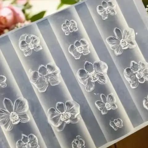 Stampo in Silicone 3D per Unghie, Design Fiore di Phalaenopsis, Dolce Orchidea a Farfalla, Modello Fai-da-Te per Manicure, Strumenti per Nail Art