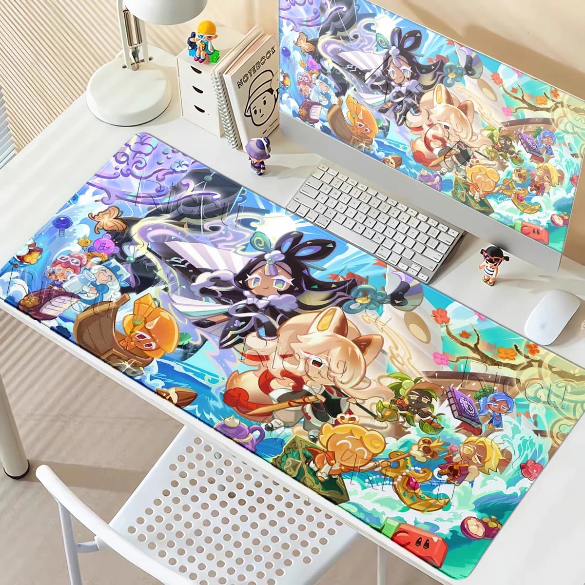 Anime Cookie Run K-Kingdom Mousepads Pattern Locking Edge Anti-slip Table Carpet XXL Computer Keyboard PC Mat Gamer Rubber Rugs