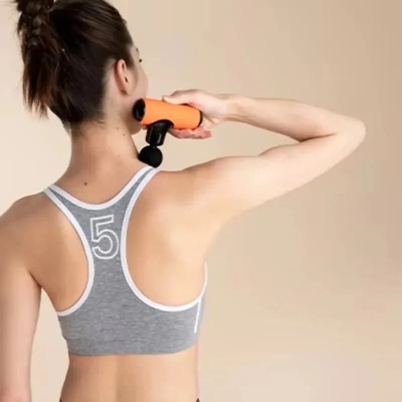 Pocket Silicone Fascia Gun Handheld Deep Tissue Percussion Massager For Shoulder Muscle