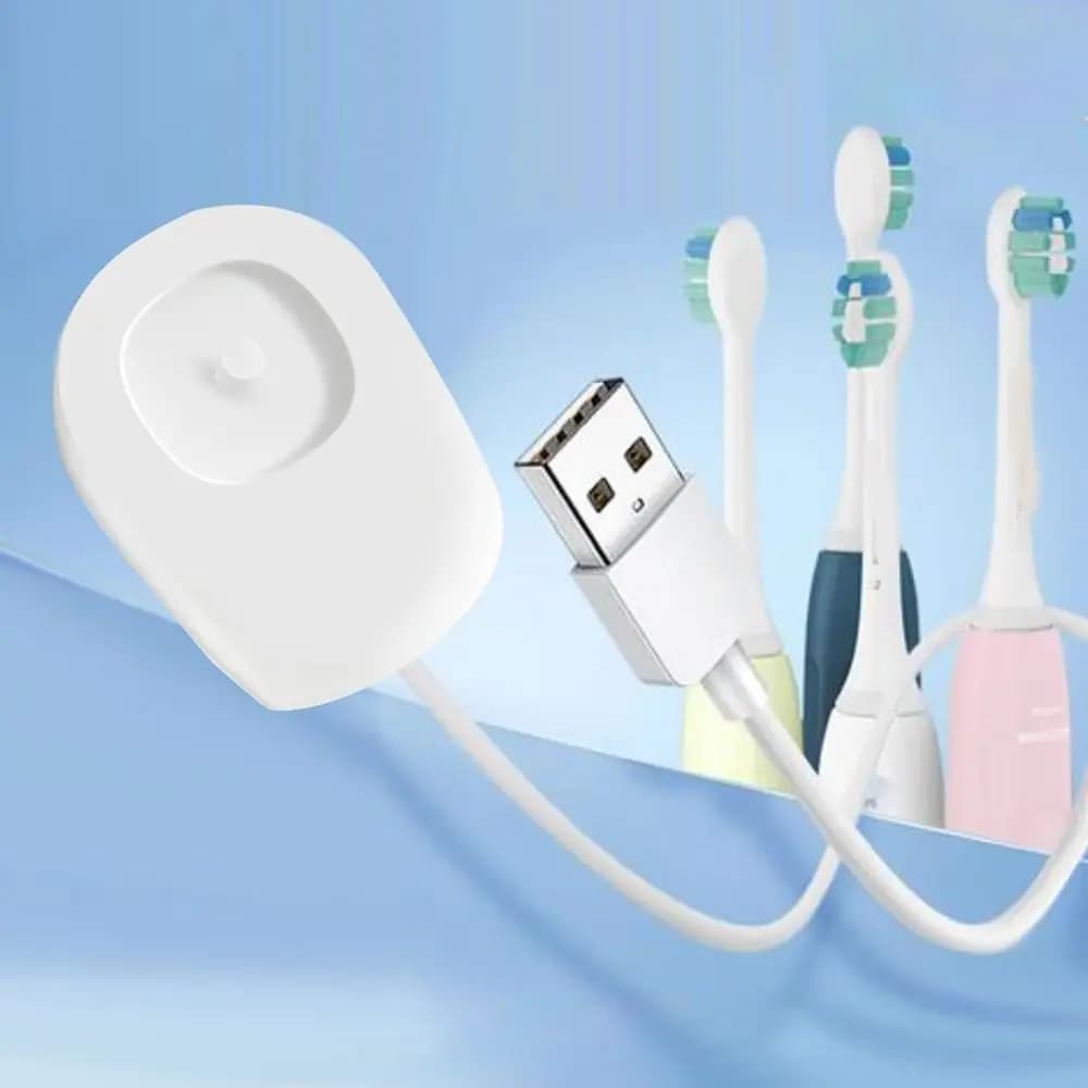 Caricatore Rapido per Spazzolino Elettrico 5V, Base di Ricarica Universale USB Plug & Play per Philips HX2421 HX2431 HX2023
