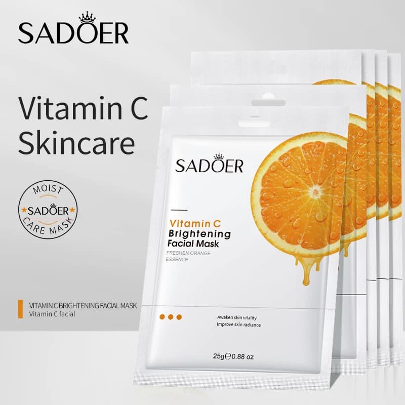 Vitamin C face mask Remove black spots Reduce pores Whitening Skin Hydrating Korean skin care products