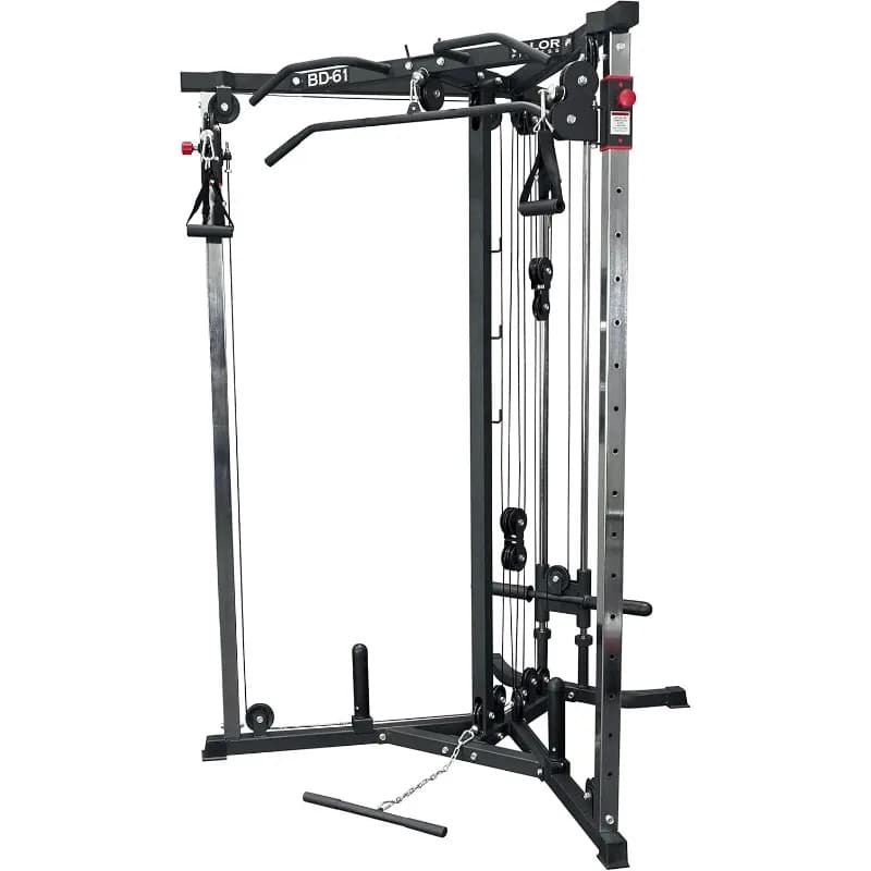 Macchina Cable Crossover Valor Fitness - 17 Posizioni Regolabili con Barre per Trazioni e Accessori Opzionali Max