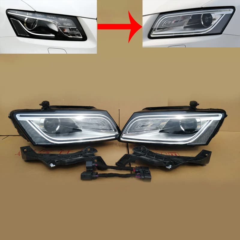 Set di 2 fari anteriori originali (95% nuovi) senza AFS per AUDI Q5 2010-2017