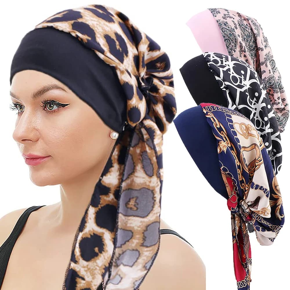 Donne Musulmane Underscarf fascia elastica cofano setoso Donne Musulmane Sciarpa Turbanti Testa Per Le Donne Hijab Hijab Berretti Cappello Islamico
