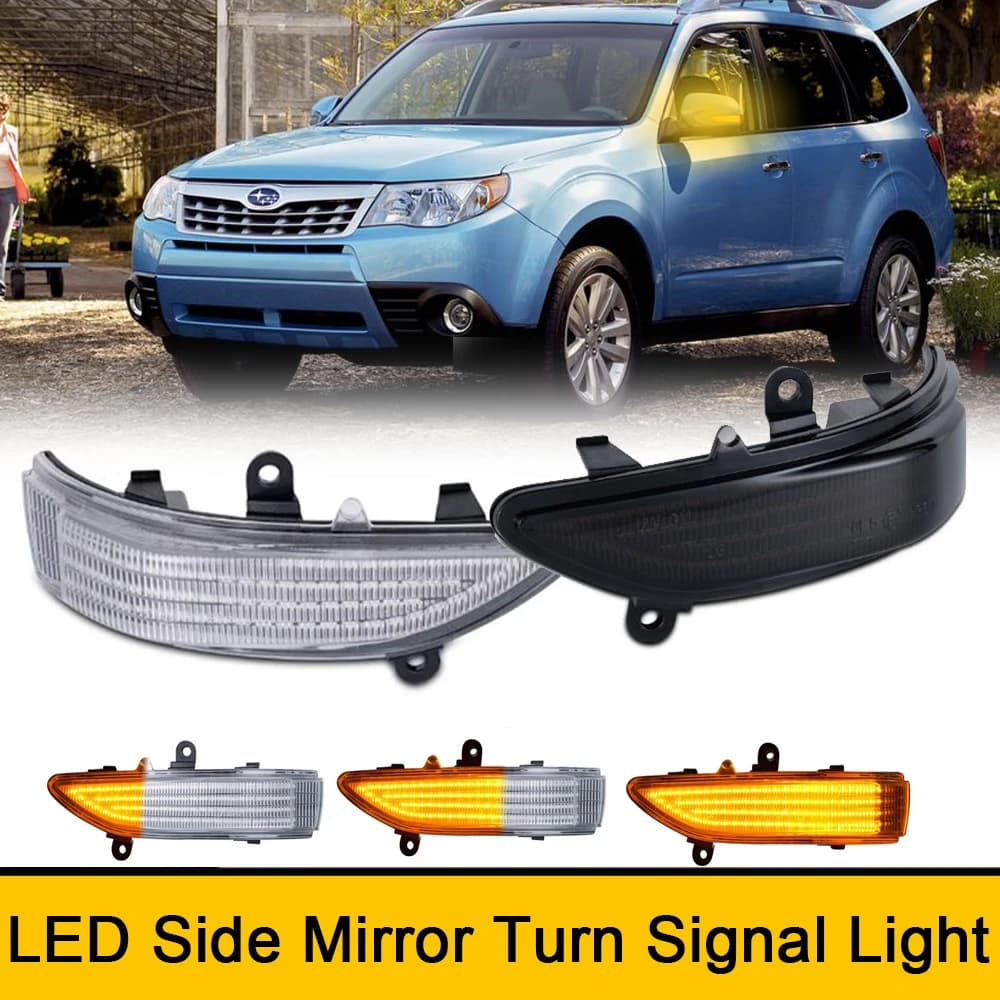 LED Flash Arrow Side Mirror indicatori di direzione per Subaru Tribeca 08-14 Legacy Outback Forester ripeti indicatori di direzione