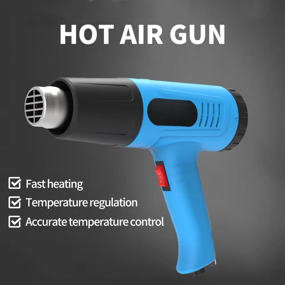 Pistola ad Aria Calda 2000W con Temperatura Regolabile per Riparazione Cellulari, Elettrodomestici e Fai-da-Te