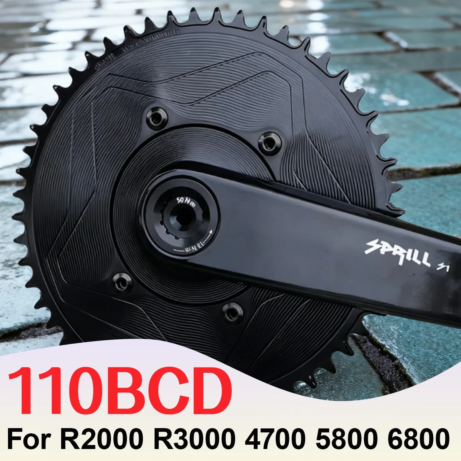 Corona a 4 bracci Aero 110 BCD per Tiagra 4700 R5800 Ultegra 6800 R9000 56t 58 60t 62 64t 66 Narrow Wide 11 velocità 12s