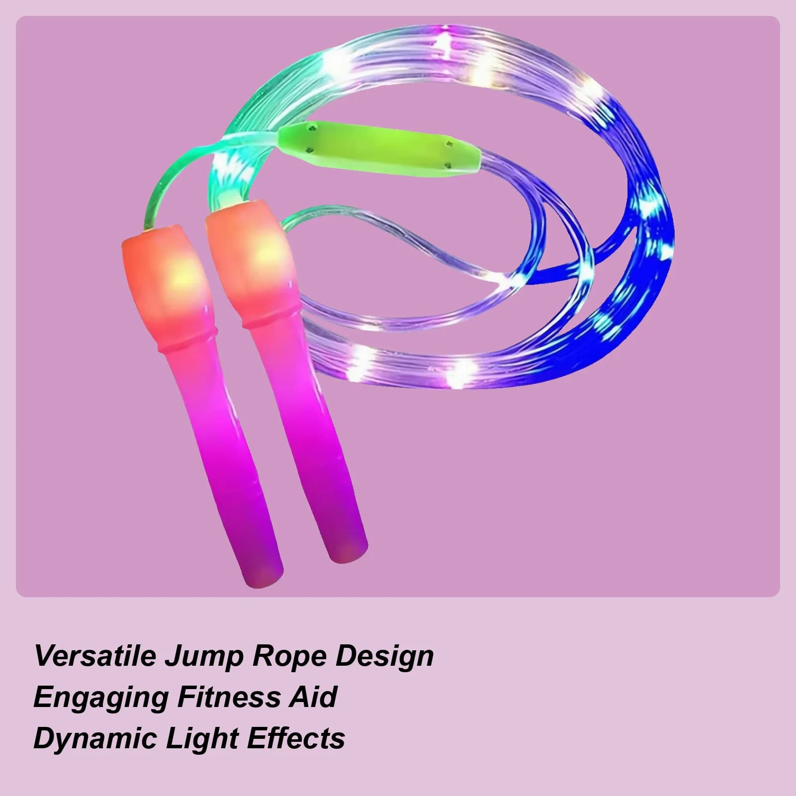Jumping Corde Light Jumping Wheel for Kids Adjustable Length Fitness Equipment Non-slip Sports Accessories for Kids Adults