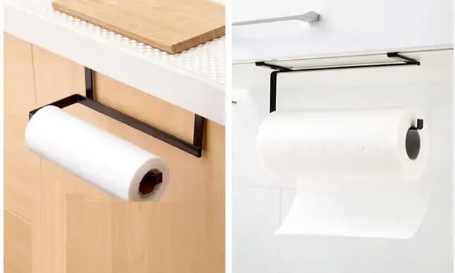 1PC Rotolo da cucina Porta asciugamani di carta Rack di stoccaggio Articoli vari Organizzatore Gancio per la casa Strumento di archiviazione Armadio Scaffale per fazzoletti QA 192