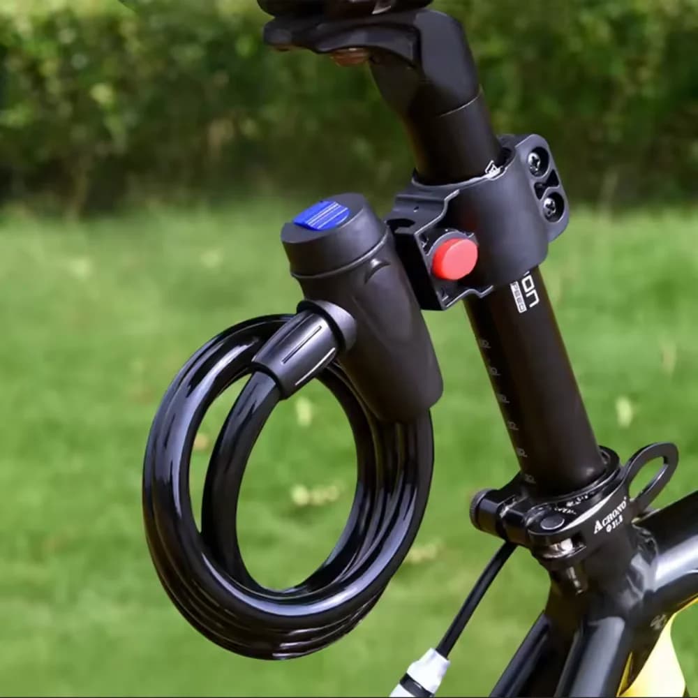DOMEN Lucchetto a catena per bicicletta resistente in acciaio antifurto spesso 8 mm con 2 chiavi Lucchetto di sicurezza Lucchetto per bici da moto Accessori per biciclette