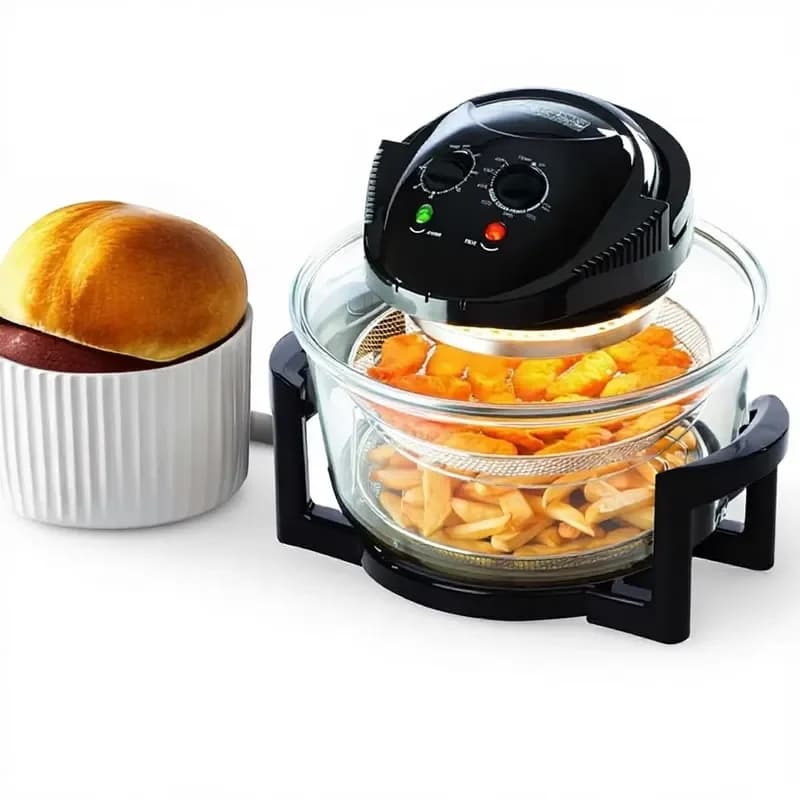 FY Large Capacity Electric Air Fryer, Glass Window, Mechanical Control, Oil-Free Healthy Family Cooking