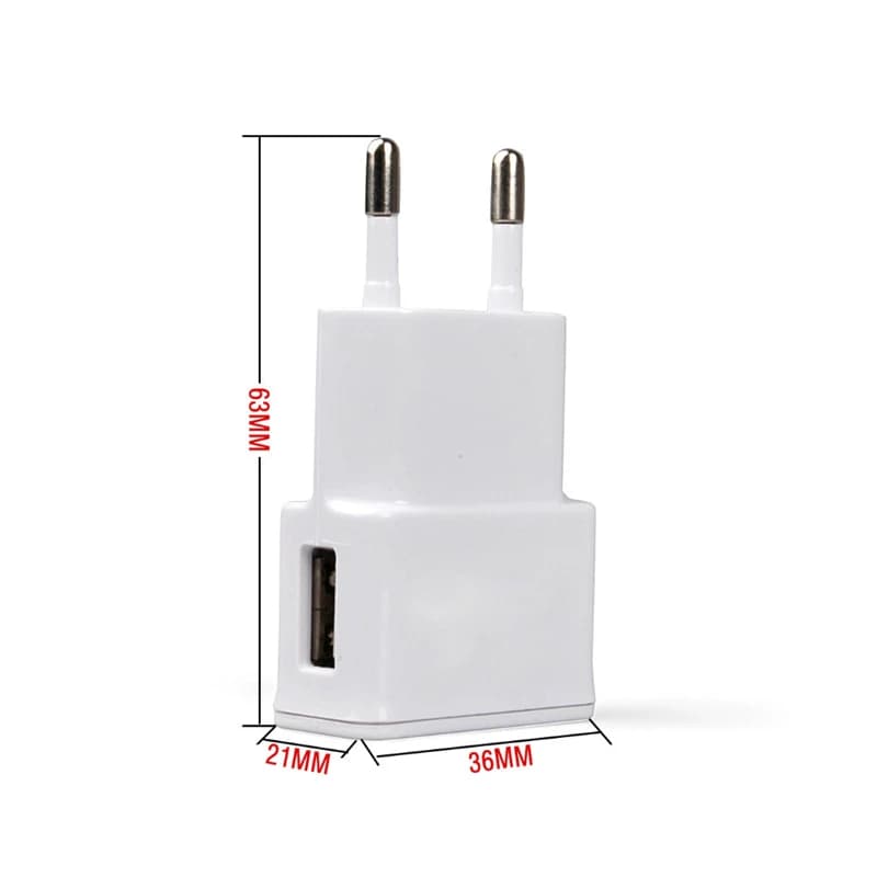 Adatto per adattatore per caricabatterie per telefono cellulare da viaggio Caricatore USB da parete 1 pz Spina USB UE USA per ricarica per telefono cellulare Samsung iPhone