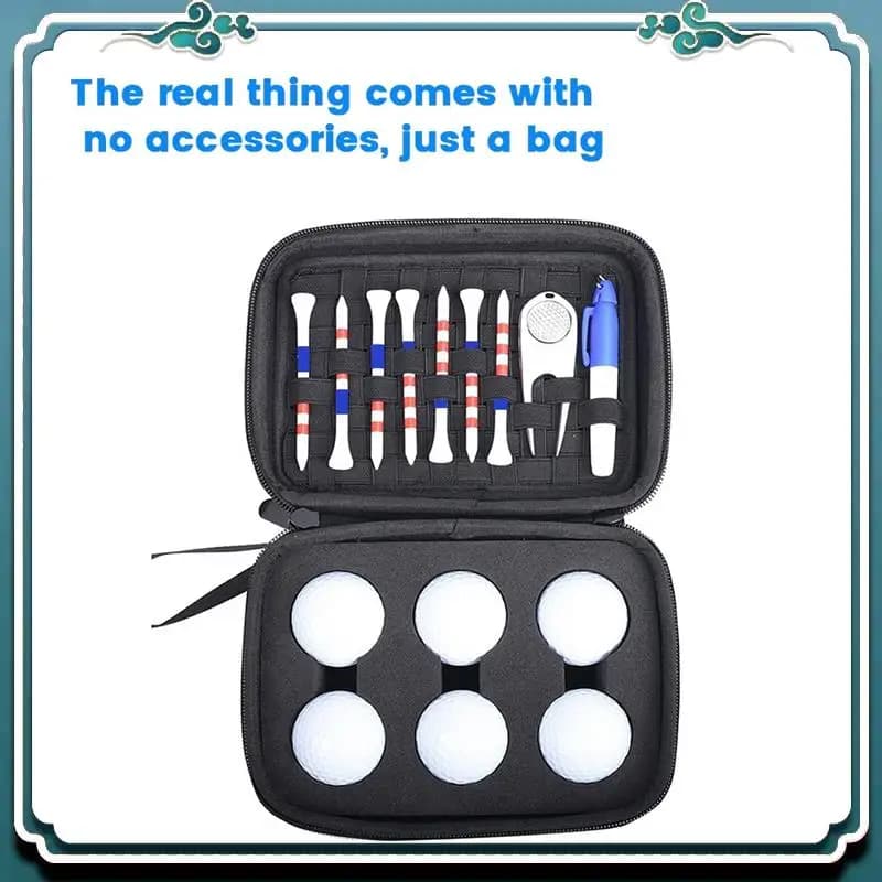 Affidabile borsa per palline da golf Custodia per accessori da golf Borsa per palline da golf Porta tee da golf Coltello divot multifunzionale Paletta per palline da golf