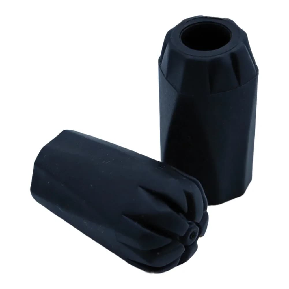 10 Pieces Protected for Trekking Sticks, Internal Diameter 11mm, PVC Non-slip Rubber Tips for Open Camping