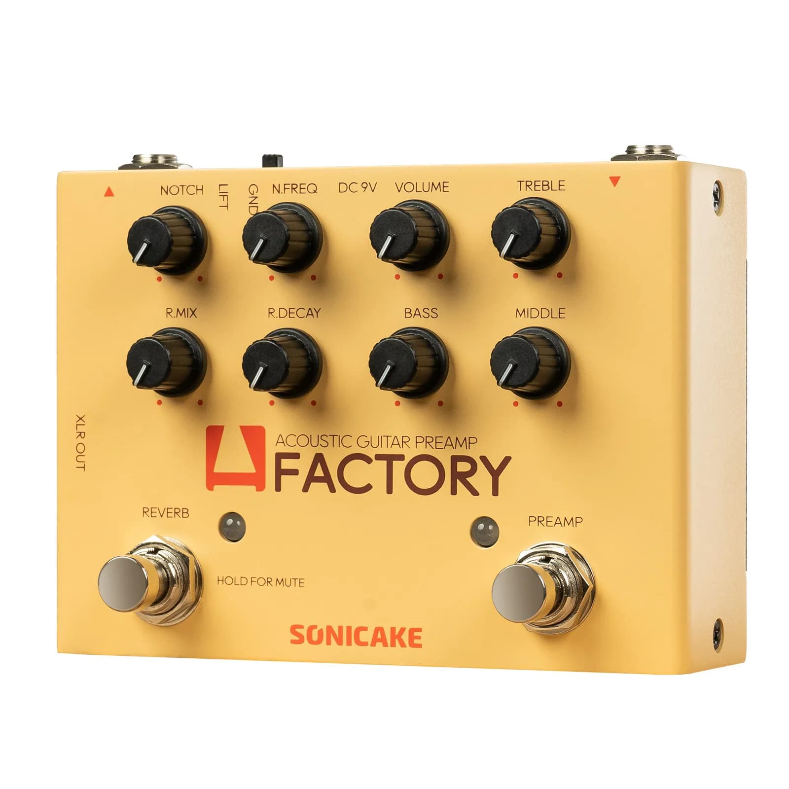 SONICAKE A Factory Preamplificatore analogico e riverbero digitale Doppio pedale effetti per chitarra QDS-04