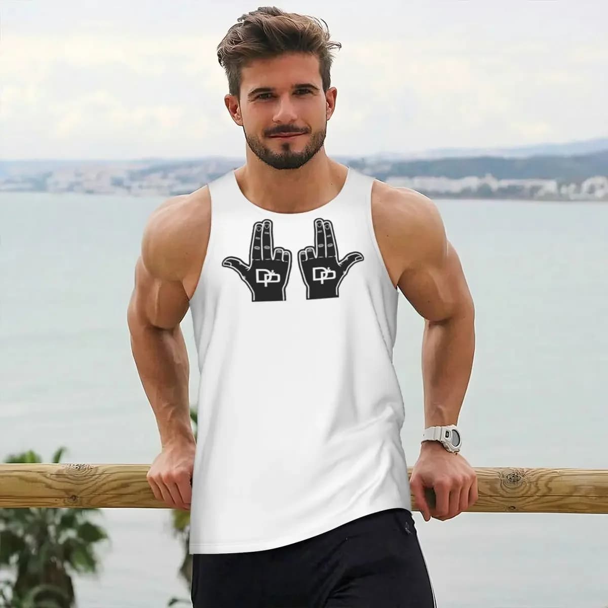 Giant Glove JUL Gym Tank Bodybuilding Vest Fitness Sleeveless Tops Quick Dry Men Workout Sports Clothing
