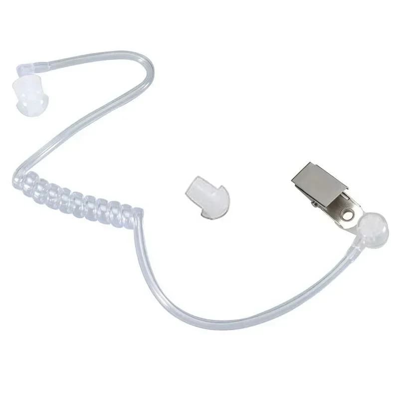 Tubo Acustico di Ricambio Banggood con Clip per Radio Motorola Baofeng Kenwood, Microfono PTT per Walkie Talkie, Auricolari e Cuffie
