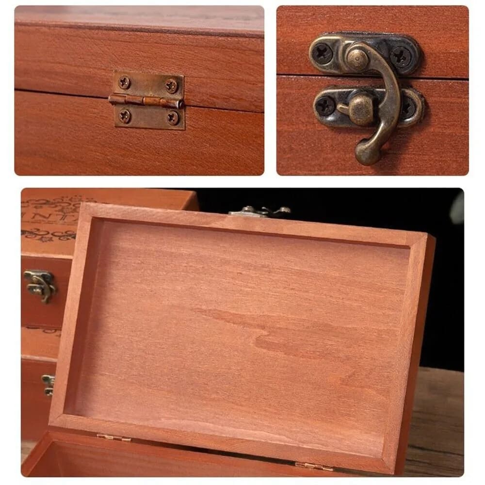 With buckle for storing jewelry, tipping lid, box for various items, box for cosmetics