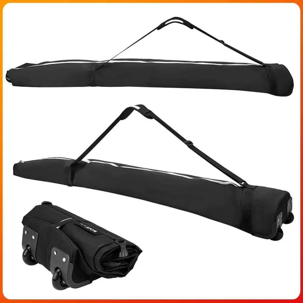 Borsa per Snowboard con Ruote per Trasporto e Conservazione Attrezzatura Invernale Fino a 194cm in Oxford 600D per Occhiali e Guanti da Snowboard