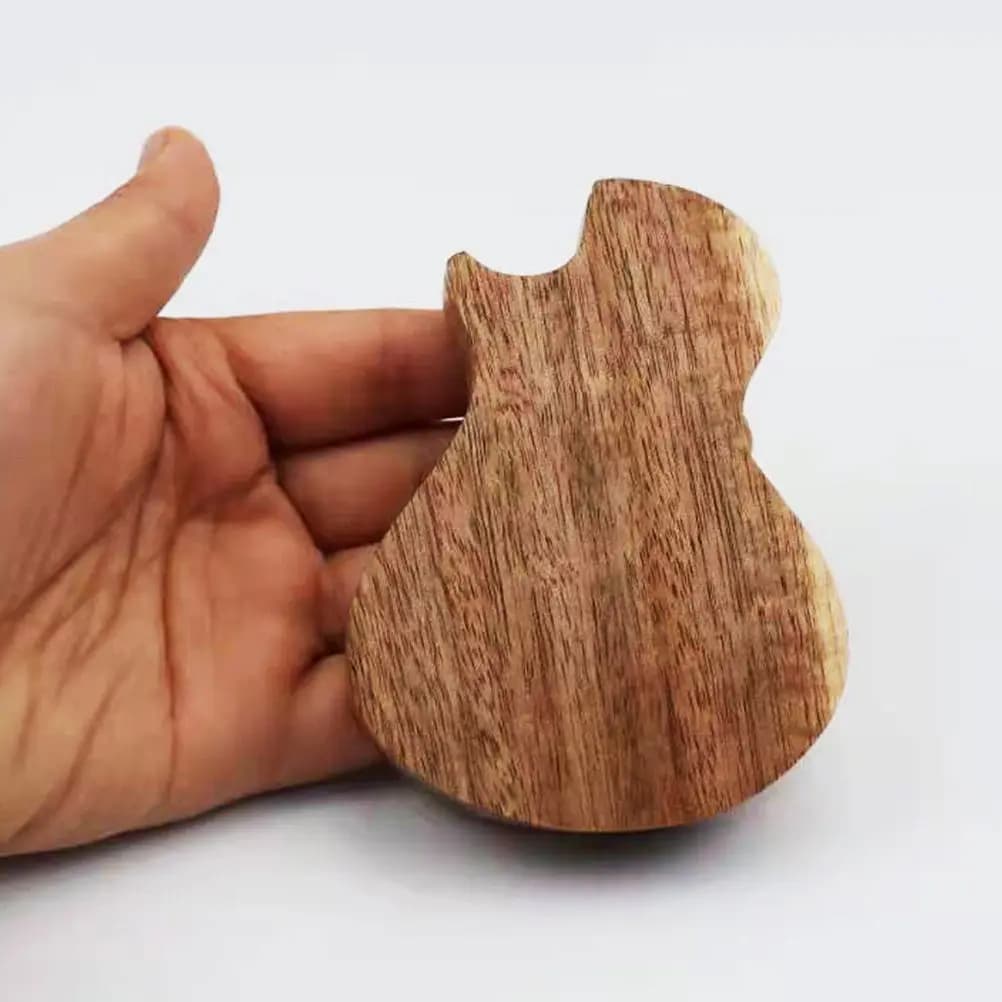 Scatola porta plettri per chitarra, organizer compatto realizzato in legno massello per plettri di chitarra, ukulele, basso, antiurto, resistente ai graffi