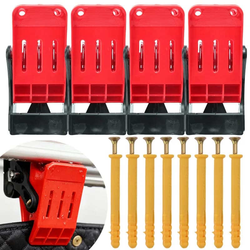 Car Cleaning Mat Clips Yoga Mat Clips Cleaning Hooks Multifunctional Washing Clamps Car Mats Fixed Tools