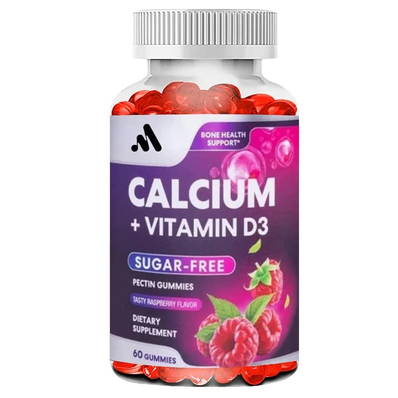 Calcium supplement - Calcium gums with Vitamin D3, Ox Strength and Immunitarian Health, 60 Rubbers