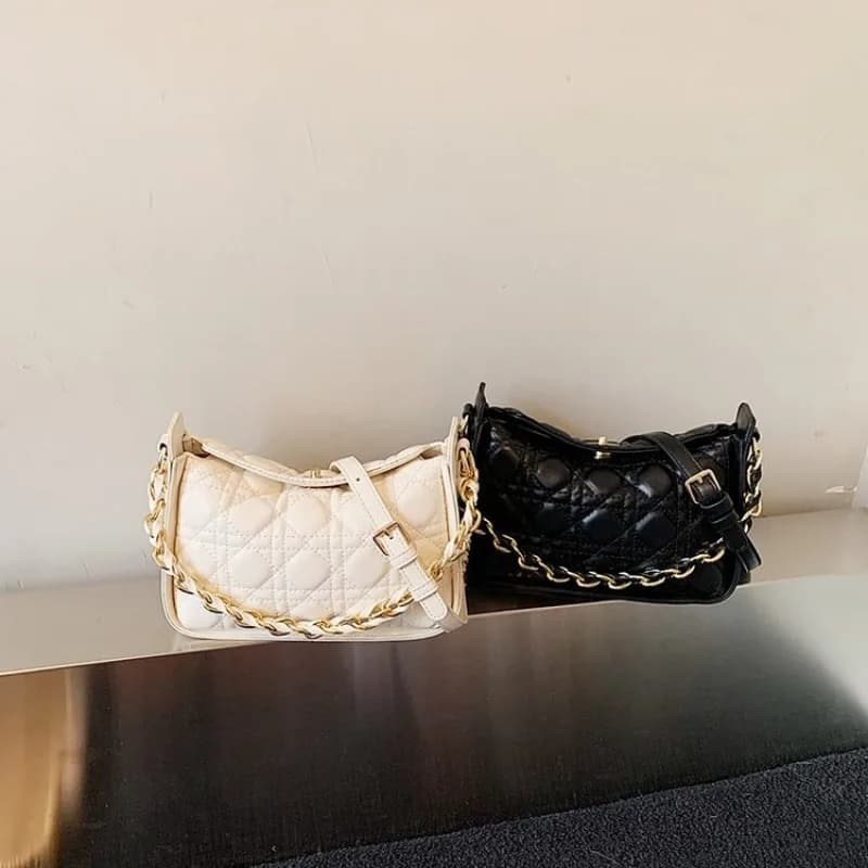 Borsa fasciatoio di lusso alla moda in pelle, elegante borsa a tracolla a tinta unita, classica vintage per pendolari