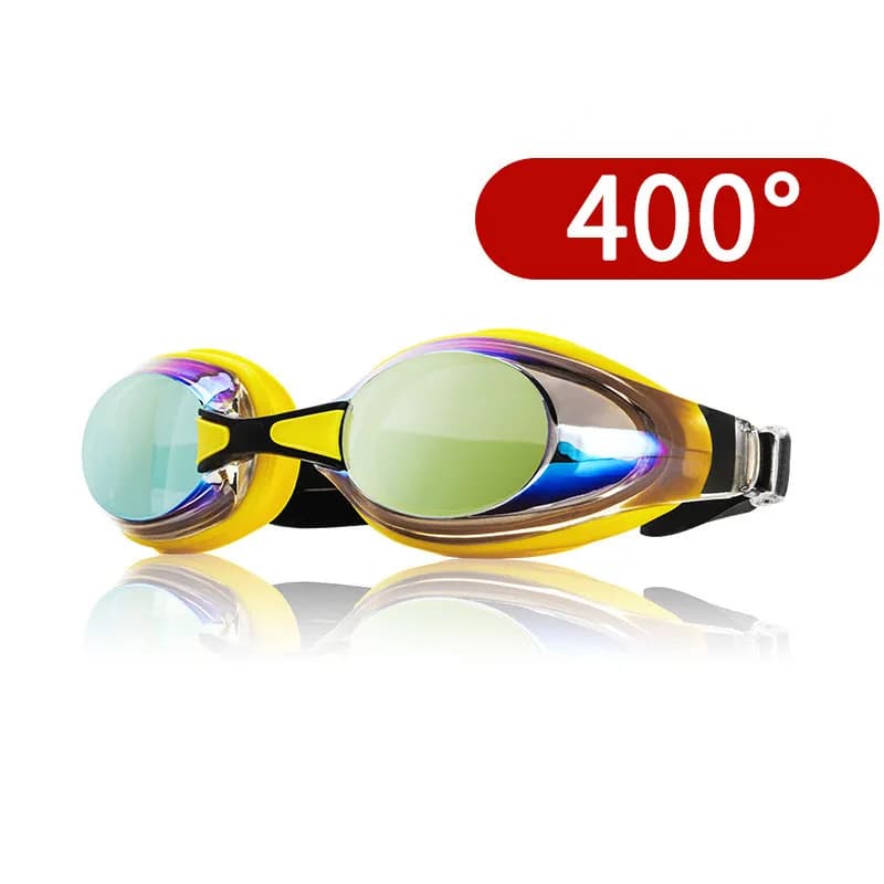 Protezione Anti-UV adulti miopia occhiali da nuoto miopia impermeabile Anti nebbia occhiali da sub occhiali da surf diottrie in Silicone