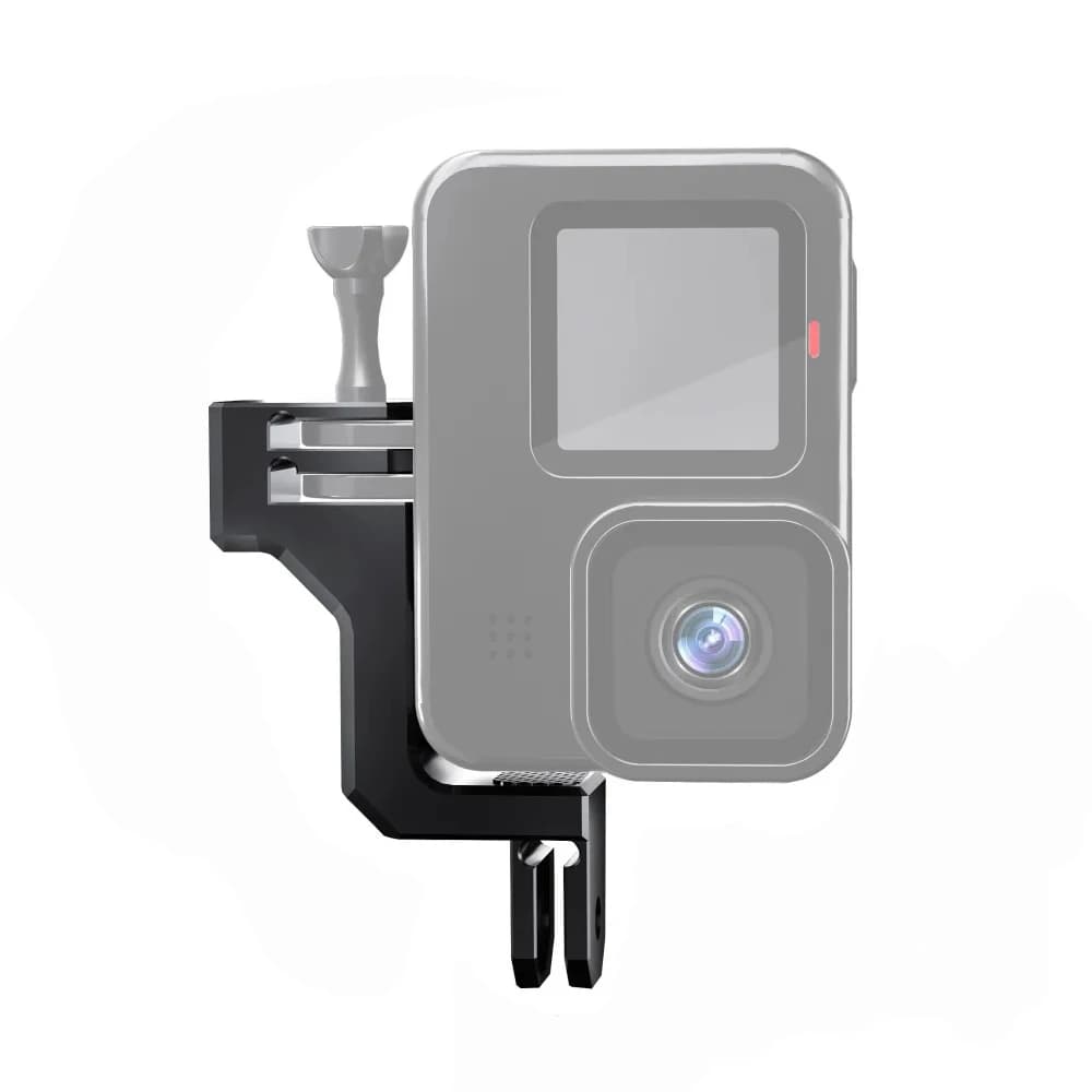 Mounting adapter on adjustment arm with vertical bracket for action camera CNC for Gopro 13 12 11 10 9 Primary accessories for vertical shooting